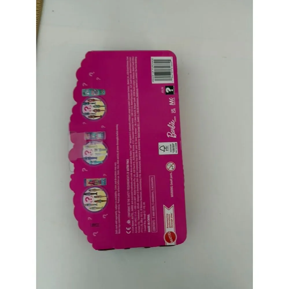 Barbie Mini Barbie Land 5-Pack Pop Reveal Dolls, 1.5-inch Mini Doll with Surpris